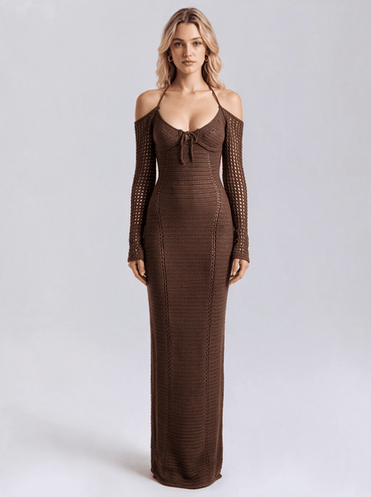 The Santorini Crochet Maxi Dress - Valmoorie