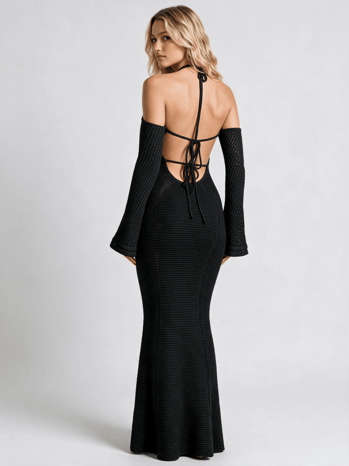The Santorini Crochet Maxi Dress - Valmoorie